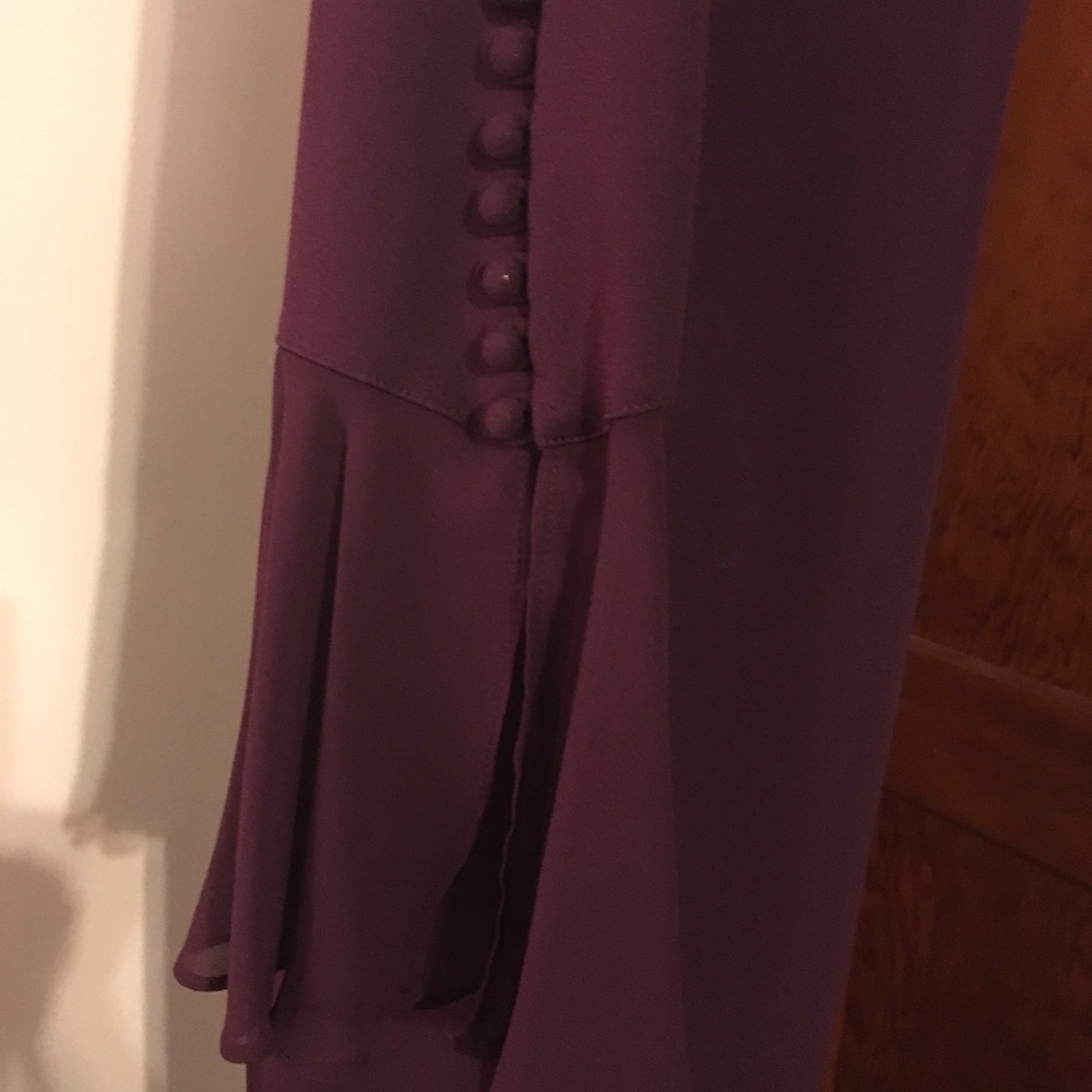 Calvin Klein Long Sleeve Sheath Dress in Plum - Picture 4 of 7